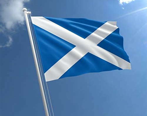 Navy blue scotland - blue, saltire
