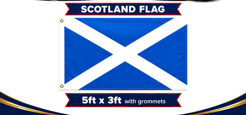 Scotland saltire flag 5x3ft - scotland,