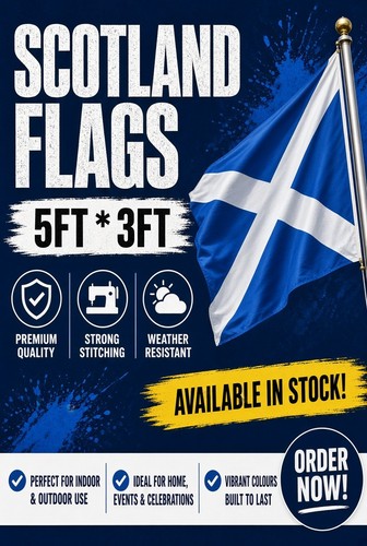 Scotland flag 5x3 scottish - scotland,