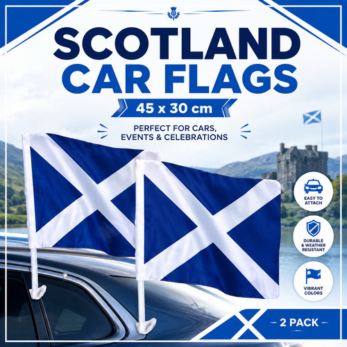 Scotland car flag pcs - scotland,