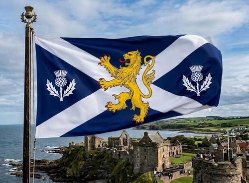 Scottish saltire flag - scottish, ft