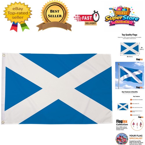 Scottish saltire flag - 90cm, x